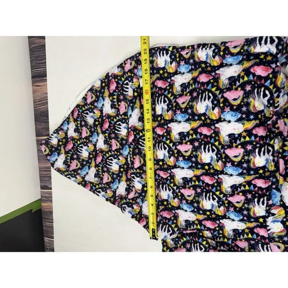 Children's Girls Unicorn Handmade Poncho Turtleneck Sweater - Picture 8 of 10